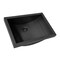 Ruvati 20 x 14 inch Gunmetal Black Stainless Steel Rectangular Bathroom Sink Semi-Recessed RVH6211BL - alternate 1